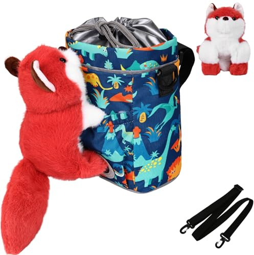 ONETOALL Fahrradkorb Kinder Vorne mit Plüschtier, wasserdichte Fahrradtasche mit Schultergurte, Lenkertasche Fahrrad Kinder für Kinderfahrrad Laufrad Dreirad Roller