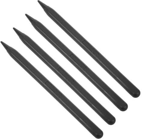 SECFOU 4pcs Lcd Stylus Pen Touchscreen Stylus Precise Touch Control Comfortable Grip Black Plastic Replacement for Lcd Digital Drawing Boards