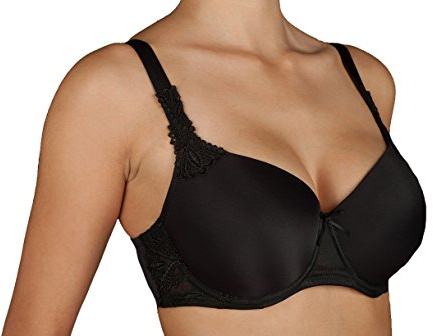 Selene Reggiseno Donna Imbottito con Coppa Morbida e Ferretto Coppa Art. Alicia (7, Nero)