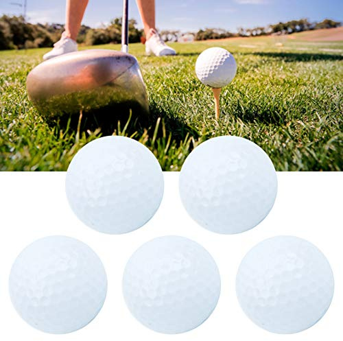 Flytande golfboll, 5 st syntetiskt gummi Floater Practice Golfbollar Termoplastiskt syntetiskt harts Vattengolfbollar för inomhus utomhus träningstillbehör