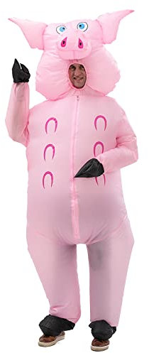 Arokibui Inflatable Pig Costume - Funny Animal Blow up for Cosplay Party, Festival, Halloween - Full Body Unisex Fancy Dress