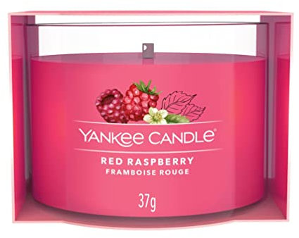 Yankee Candle Bougie votive garnie de framboise rouge