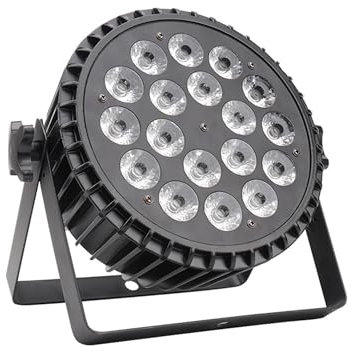 Bühnenbeleuchtung, Halloween Projektor Aluminium Legierung LED Par 18x18W RGBWA + UV 6in1 Lichter DMX512 Disco Weihnachten Lichter bühne Dj Helles RGB-Strahleneffektlicht ( Color : LED RGBWA UV 6in1 ,