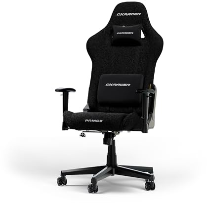 DXRacer PRINCE L Svart Tyg den Originala Gamingstolen