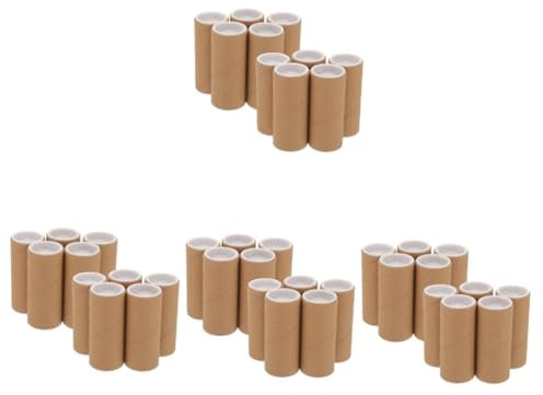 Ipetboom 40stücke Papier Röhren Für Münzen Robuste Und Praktische Tubes Zur Sicheren Aufbewahrung Von Münzen Kunstwerken Und Mehr Für Transport Und Lagerung