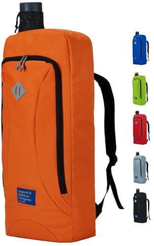 Legend Artemis Archery Backpack for Recurve Bow - Professional Bow Backpack for Travel - Storage Pockets for Gear & Accessories - Protective Foam Padding - Comes with Arrow Tube Case - Orange