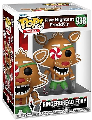 Funko POP! Games: Five Nights at Freddy's (FNAF) - Gingerbread Foxy | Offizieller Fanartikel und Merch - Vinyl Sammelfigur als Regal Deko - Geschenkidee zum Geburtstag für Fans und Sammler
