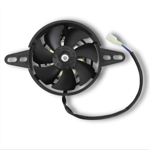 12-V-Motorrad-Kühlerlüfter, KIMISS Kunststoff-Schlanklüfter Push-Pull-Elektrokühler-Kühlöl-Wasserkühler-Elektrolüfter für 150-250-cm³-ATV-Quad-Go-Kart-Motorräder