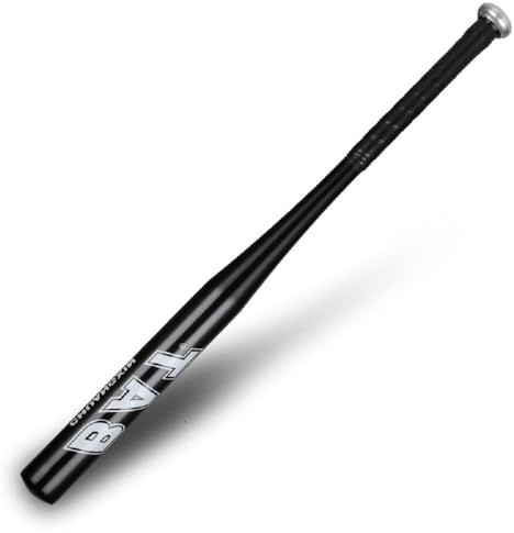 Batte de Baseball Aluminium 34 Pouces 86cm Noir Batte Base-Ball Métal Antidérapante Adulte Pro Léger pour Exercice Joueurs Jeu Homme Femme 86 de Longueur Solide à la Mode