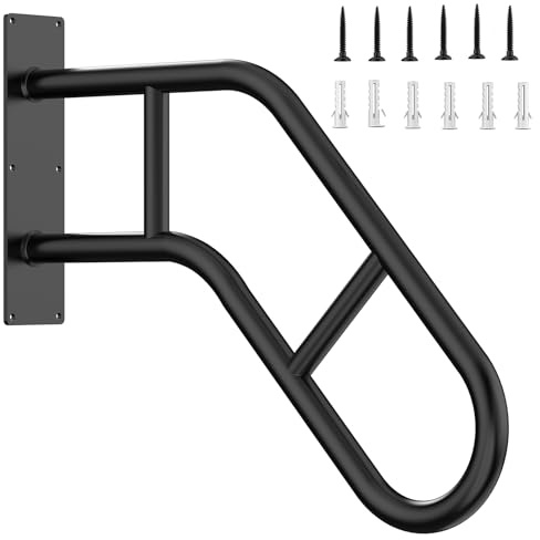 Handrails for Outdoor Steps ，22.8 Stair Railing Indoor1-3 Step, U-Shaped Safety Handrails for Kids, Elderly, Pregnant Women, Disabled(Upgraded U-Shaped handrail)