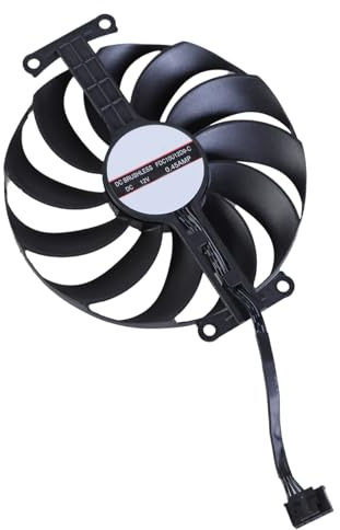 jiingekk Ventola di raffreddamento per scheda grafica VGA, 95 mm, FDC10U12D9-C 6 pin, 12 V, per GTX1650 PHGTX1650-O4GD6-P
