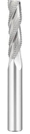 1 fraise à ébaucher HRC55 1-20 mm en carbure de tungstène for l'usinage CNC l'aluminium et du bois(8x25x8x75Lx3F)