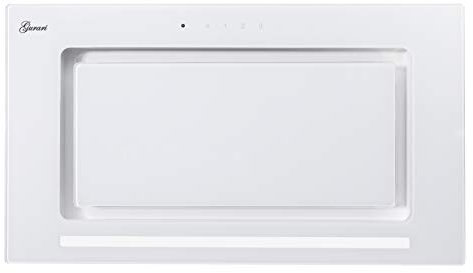 Gurari 217 Einbau Dunstabzugshaube,Lüfterbaustein,Deckenhaube 52cm,Rahmen und Frontblende in Weiß Glas,Einbauhaube,3 Stufen, 1000m³/h,Einbauhaube,Ablufthaube,Umlufthaube, 6 Watt LED,Fernbedienung