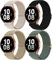 chinbersky 20mm Nylon Geflochtenes Armband Kompatibel mit Samsung Galaxy Watch 4/5/6/7/FE 40mm 44mm Armband/Watch 5 Pro/Watch 4&6 Classic/Active 2 40mm 44mm/Watch 3 41mm/Gear Sport/Gear S2 Classic
