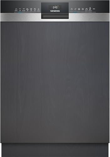 Siemens SN53ES27VE, iQ300 Smarter Geschirrspüler, Teilintegrierte Spülmaschine mit Besteckschublade, 60 cm, autoOpen dry Türöffnung, Besonders leise iQdrive-Motor, aquaStop, Amazon Exclusive Edition