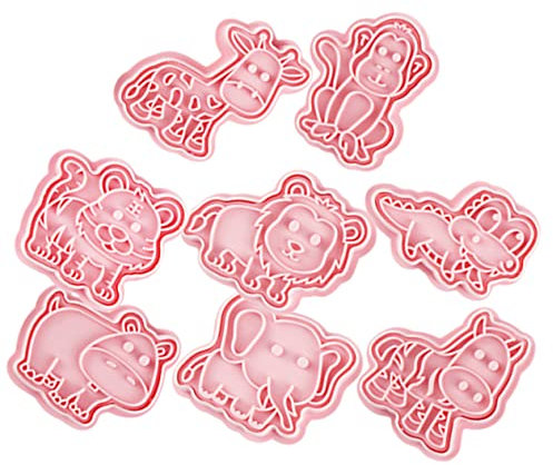 ABOOFAN 8stücke Keksformen Tier Cookie Cutter Wiederverwendbare Backformen Keksbackstempel Backzubehör Keksbackform Backen Formen Keksform Keksbackwerkzeug