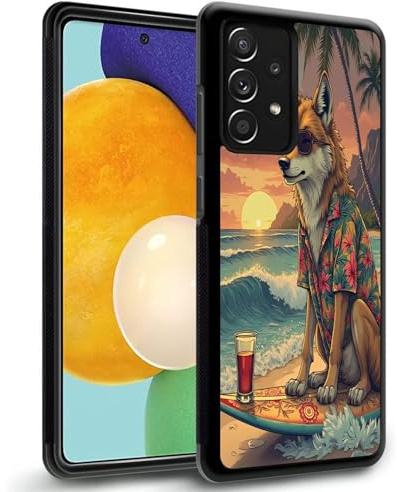 ZHONGWEI Handyhülle kompatibel für Galaxy A01 A01Core A02S A03S A03 A04 A10 A11 A12 A13 A14 A20s A21s A23 A24 mit Hund -CE16 Rutschfeste Handytasche