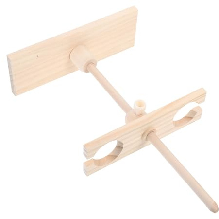 Soporte de Embudo de Separación de 2 Orificios de Madera Ajustable