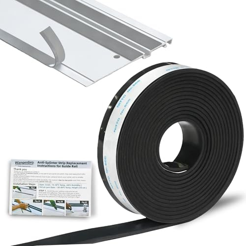 New 118 Splinter Guard Replacement Strip for Makita/DeWalt/Milwaukee/Festool Track Saw Guide Rails, Strong Self-Adhesive Anti-Splinter Tape, Compatible with Track Saw Accessories of Most Brands