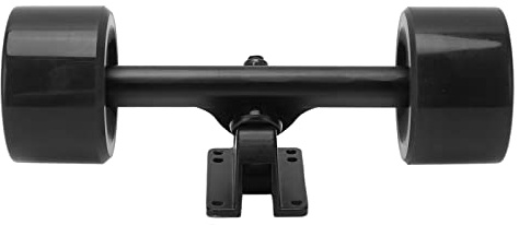 Set di Truck e Ruote per Skateboard, Ruote in PU con Durezza 82A e Cuscinetti ABEC 9, Truck in Lega di Magnesio e Alluminio per Skateboard Elettrici, Longboard e Dance Board (Nera)