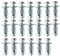 T TOOYFUL 20 Stücke Nut Expansion Mutter Thins Fixierungen Dübel M5 M6 Schraube Blütenblatt Jack Muttern für Metall - M5x25