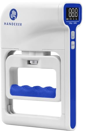 Handexer Grip Strength Tester 265lb/120kg, Digital Hand Dynamometer FDA Registered with Backlit LCD for Grip Strength Testing and Training