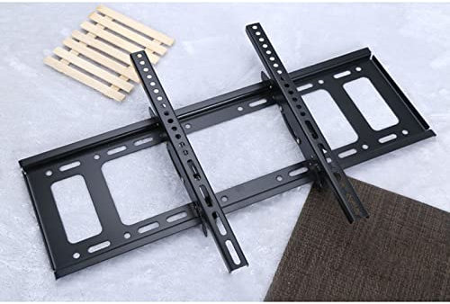Staffa di montaggio a parete per TV inclinabile a basso profilo per la maggior parte dei televisori a schermo piatto curvo al plasma OLED LCD a LED da 42-70 pollici, inclinazione di 15 gradi