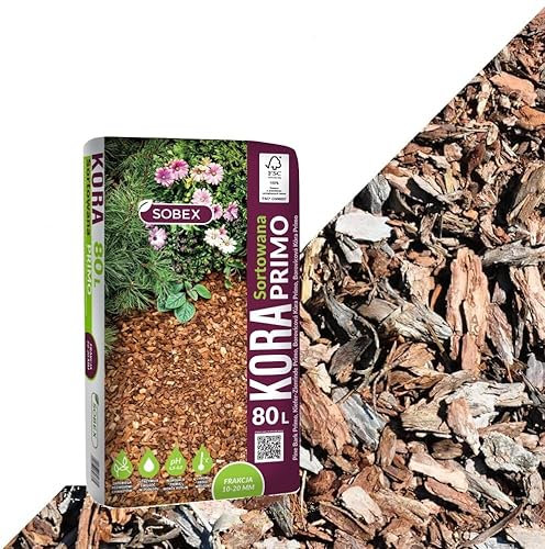 TRANS - PAL Decorative Landscape Bark Spruce Wood Bark Chipping Mulch for Landscaping, Top Dressing, Paths & Play Areas 20l / 50l / 80L / 100L or 160 Litres (20 litres)