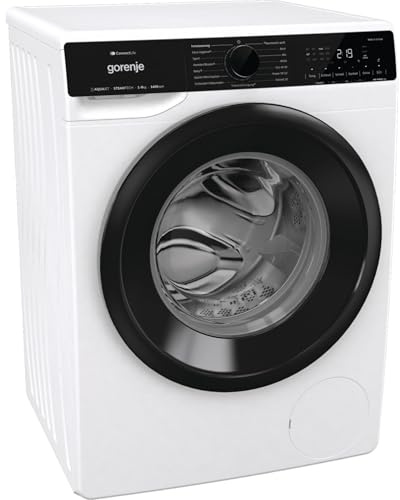 Gorenje WPNA94A1TS Waschmaschine mit Dampffunktion/ConnectLife / 9Kg / 1400 U/min / 15 Programme/Totaler AquaStop/Wave Active Trommel/ExtraHygiene/PowerWash/Schnell Waschgang/EEK: A-10%