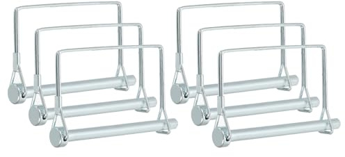 PATIKIL 6pz Perno di Bloccaggio per Albero 8x100mm Perno Accoppiamento Rimorchio Perni di Sicurezza a Filo Pto Quadrato per Camion Rimorchi Falciatrici Trattori Barche