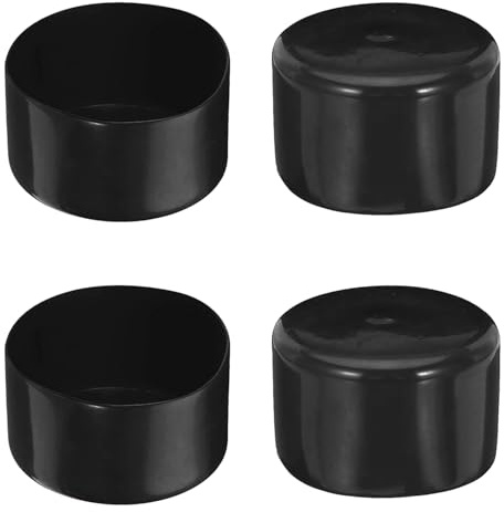 Gummi-Endkappe, 80 mm Innendurchmesser, runde Rohrbolzenkappe, Schutzabdeckung, Gummi-Endkappe, flexibler Fleckschutz, PVC-Kappe für Rohre, Zaun, Rohrpfosten, Möbel, Geländer (BK)