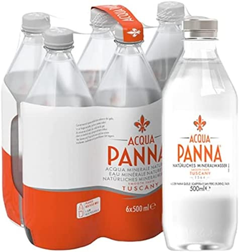 Acqua Panna Agua mineral con ácido carbónico, 24 botellas de 50 cl.