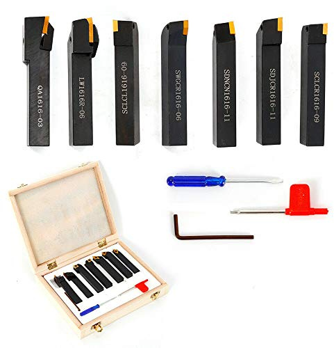 WUPYI2018 Jeu de 7 burins avec plaques réversibles 16 mm