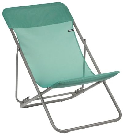 Lafuma MOBILIER - Mehrpositions-Klapp-Liegestuhl : Breite 58 cm - Maxi Transat - Batyline® Iso - Grün Chlorophylle LFM2502_9266-5 Jahre Garantie