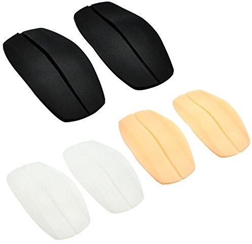 Creamlin Soutien-gorge sangle oreiller silicone soutien-gorge sangle pad support anti-dérapant soulagement de la douleur épaulettes noir blanc et rose chair pour femmes enceintes et allaitantes