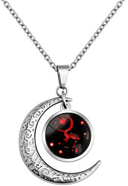 LEJAHAO Collana Segno Zodiacale Cancro Uomo Ragazzo Acciaio Inox al Titanio Galassia costellazioni Luna Oroscopo Goth collane Pendente Personalizzate Necklace Gioielli per Ragazza Migliori Amiche