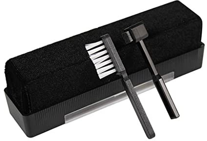 Alnicov Kit per la Pulizia dei Dischi in Vinile Spazzola per Dischi in Vinile Set di spazzole per la Pulizia degli Aghi Spazzola per Spugna per fonografo