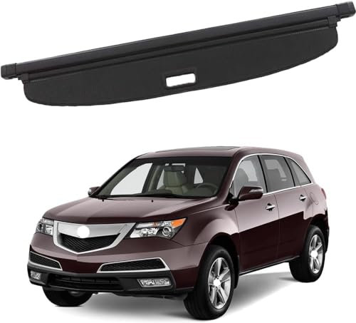 Laderaumabdeckung Kofferraum für Acura MDX 2007-2013 Schutz Abdeckung Cargo Cover Schwarz Ausziehbar Kofferraumabdeckung Rollo