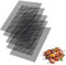 5 Stück BBQ Grillmatte Set Antihaft Gitter Beschichtet Wiederverwendbar für den BBQ Backzubehör zum Grillen von Gasgrill, Backofen, Kochen, 40 x 33 cm