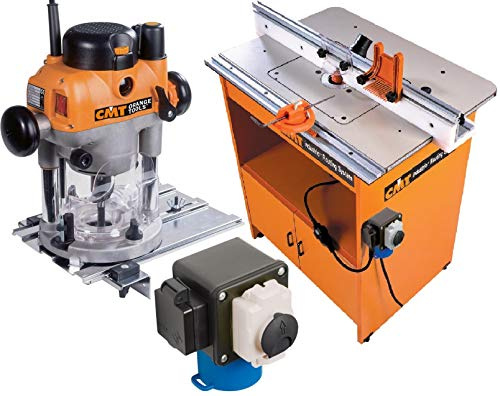 CMT 999.500.01 Table professionnelle industrielle + fraiseuse 2400 W CMT7E + contrôle de sécurité 999.100.11