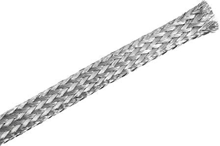 sourcing map 23Ft - 13/64 Inch 304 Stainless Steel Sleeving Expandable Hose Cover