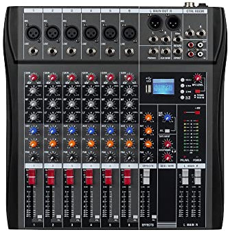 Weymic ck-sseries Professional Mixer for Recording DJ Stage Karaoke w/USB Drive (CK 6-channel)
