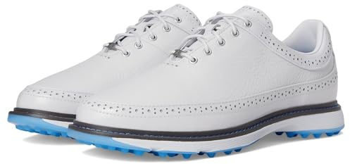 adidas Men's Mc80 Spikeless Golf Shoes, Dash Grey/Matte Silver/Blue Burst, 10.5 Women/9.5 Men