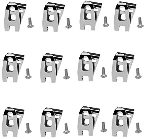 Belt Clip Replacement Hooks Clips, Electric Drill Belt Clip Tool Holder Belt Hook With Screws For 18V LXT Cordless Drills Impact Driver Power Tools-12 Set