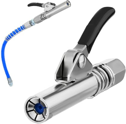 Madlife Garage Fettpressen,Fettpresse Mundstück,Fettpresse für Schmiernippel mit 30 cm Schlauch,Pressol Fettpresse,Fettpresse Kupplung Fettpressefür alle Arten von Fettpressen