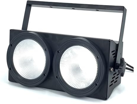 Lumières LED Par pour DJ 2x100W Led COB Par lumières 200W lumière d'audience RGBWA UV 6IN1 LED stroboscope lava Disco Dj lumière Lumière de scène | pour la scène de Noël du club de fête de mariage(Col