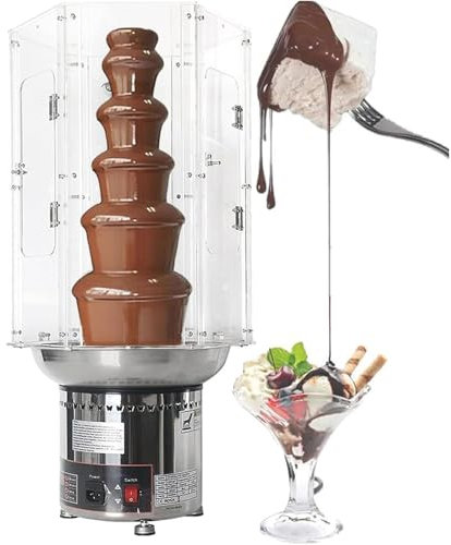 Överdrag till chokladfontän, 4-7 nivåer elektrisk chokladfonduefontänmaskin, PVC-överdrag till chokladfontän, överdrag till varm chokladfondue, for fest, bröllop, födelsedag, jul(6tiers)