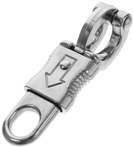 OKUMEYR Pferde Karabinerhaken Mit Festem Auge Panikhaken Schnellverschluss Für Führstrick Und Paracord Robuster Reitzubehör Zur Sicherung Und Kontrolle 4.02X1.30X1.18In