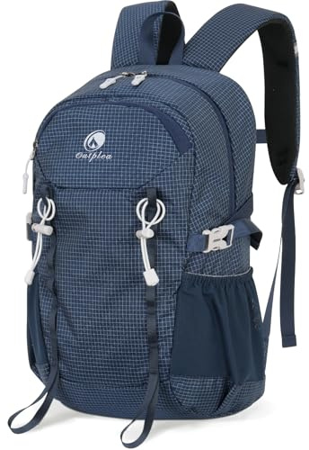 Outplea 20L Klein Wanderrucksack Damen Herren, Leicht Tagesrucksack mit Rückenbelüftung 3D Air Mesh, Daypack Rucksäcke Camping Reisen Fahrrad Sport, Blau
