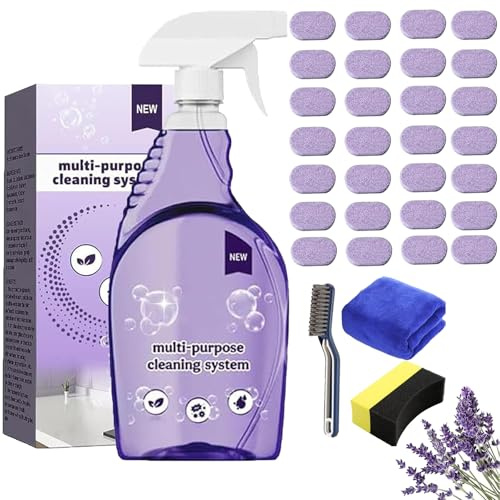 Dr Clean Spray para hornos, Drclean Spray para hornos, Dr. Clean Sp-ray Backofenreiniger, limpiador multiusos Sp-ray Cleanlix, para el hogar, cocina, baño (botella de limpieza+50 Stück)